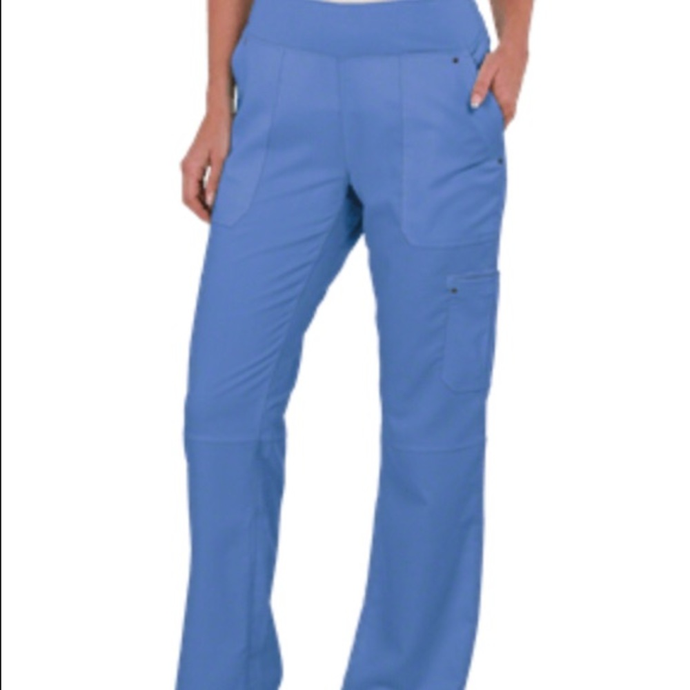 Healing Hands Ceil Blue Yoga Scrub Pants